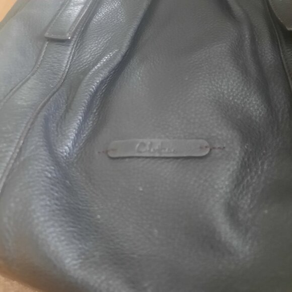 Cole Haan Dark Brown Pebbled Leather Convertible Tote Bag Hobo - Picture 5 of 7